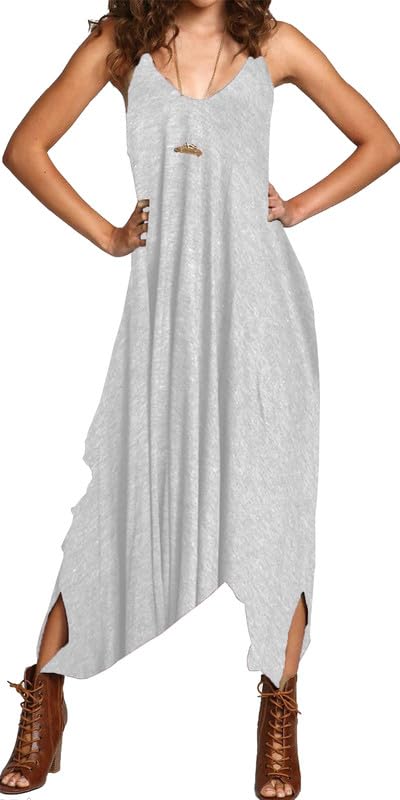 Re Tech UKLadies Baggy Harem Jumpsuit for Women UK Plus Size Romper Sleeveless All in One Jumpsuits Cami Playsuit Overalls Wide Leg Black Jumpsuit