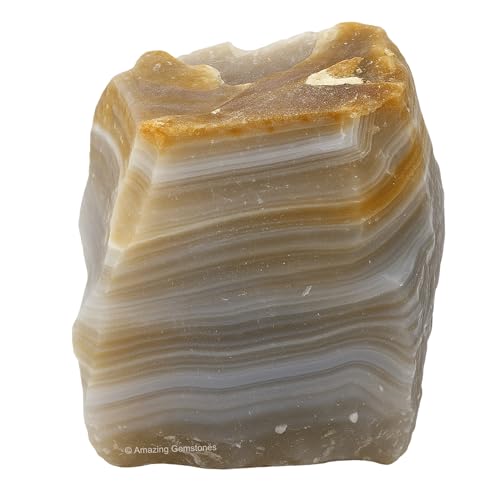 Image of Amazing Gemstone 2 Pieces Lace Agate Raw Crystals and Healing Stones, Natural Rocks for Tumbling and DIY Raw Stones and Crystals