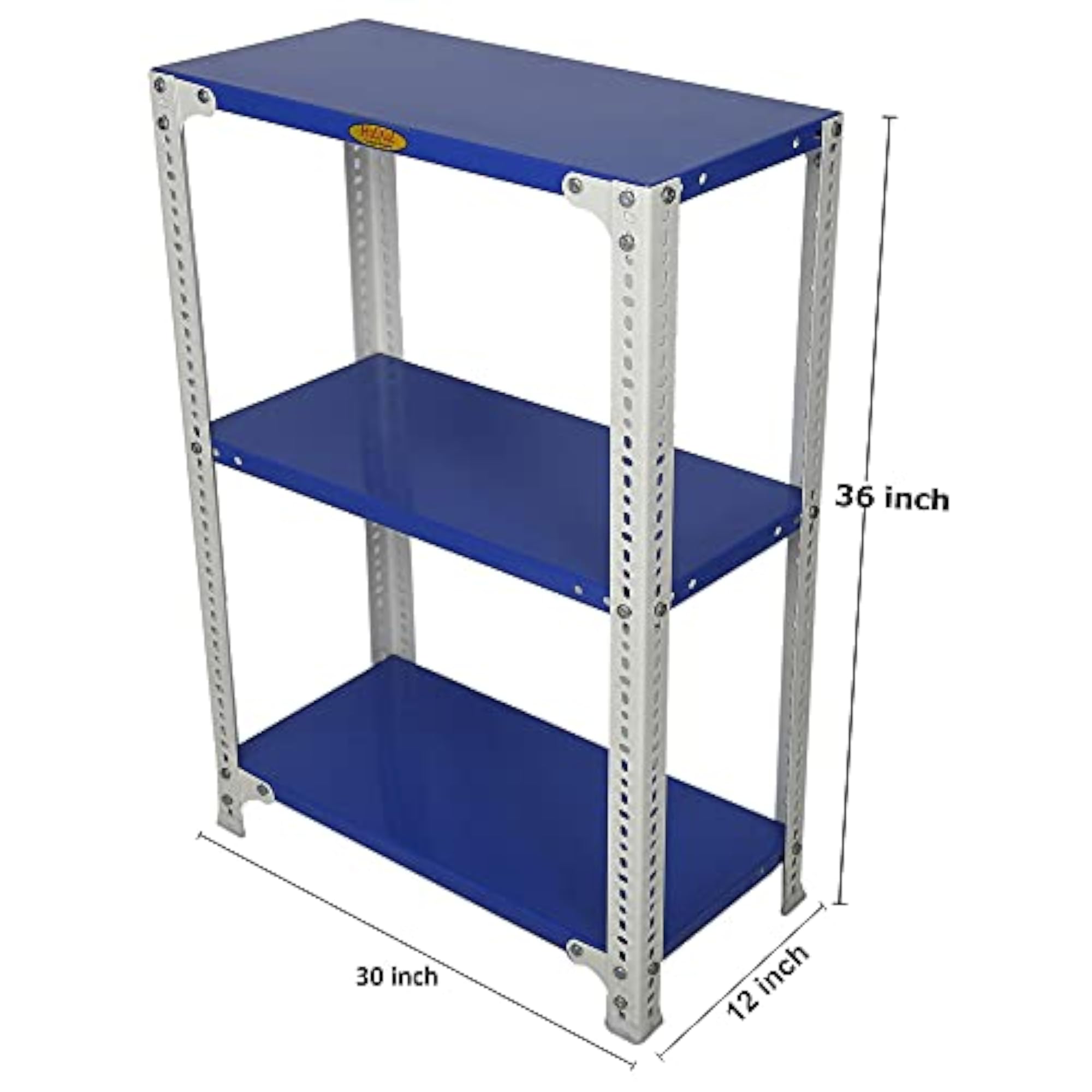 36x30x12 Inch Multipurpose Storage Rack with Adjustable Shelves
