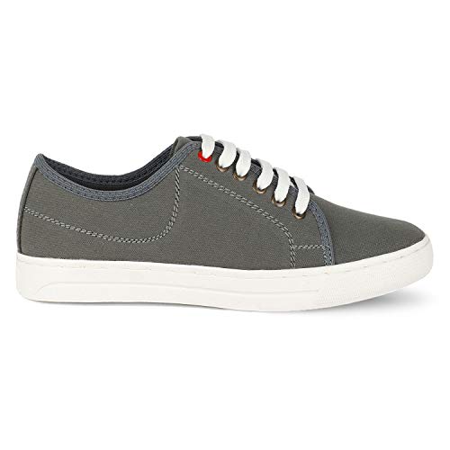Image of Lazard by Khadim's Men Grey Lifestyle Dress Sneakers