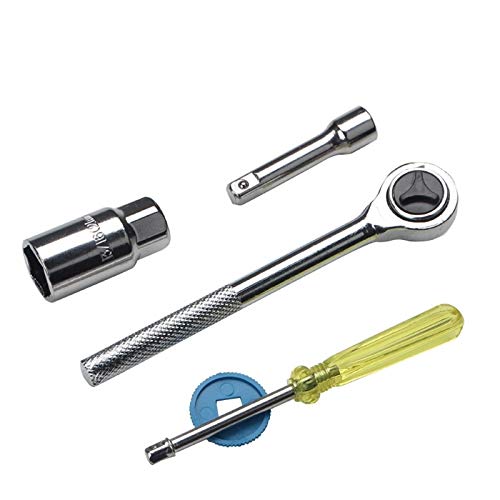Sculpture L'outil du Bois 40 pcs Voitures Réparation Moto Outils à Main Set Clé Universelle Tournevis Kit Douille Manches Auto réparation Voiture Kit d'outils Lathe Tool Set – vue 3