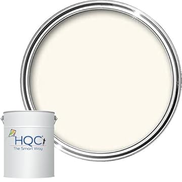 HQC Fence and Garden Paint | Furniture, Shed, Wood, Outdoor Paint | Garden Fence | Quick-Drying | 2.5L Ivory