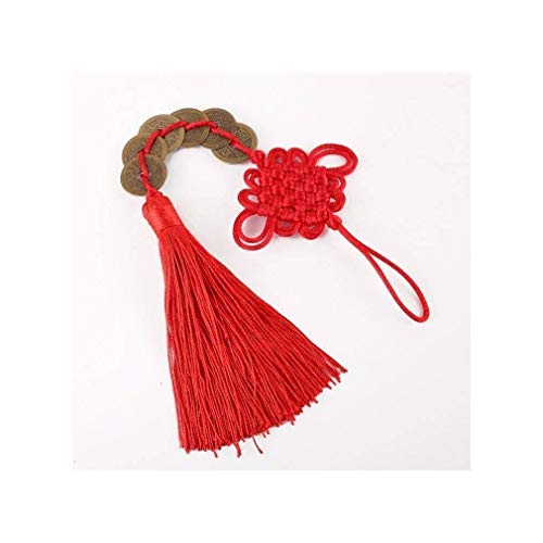 lachineuse Talisman Feng Shui, rot, 10x6x0.5cm