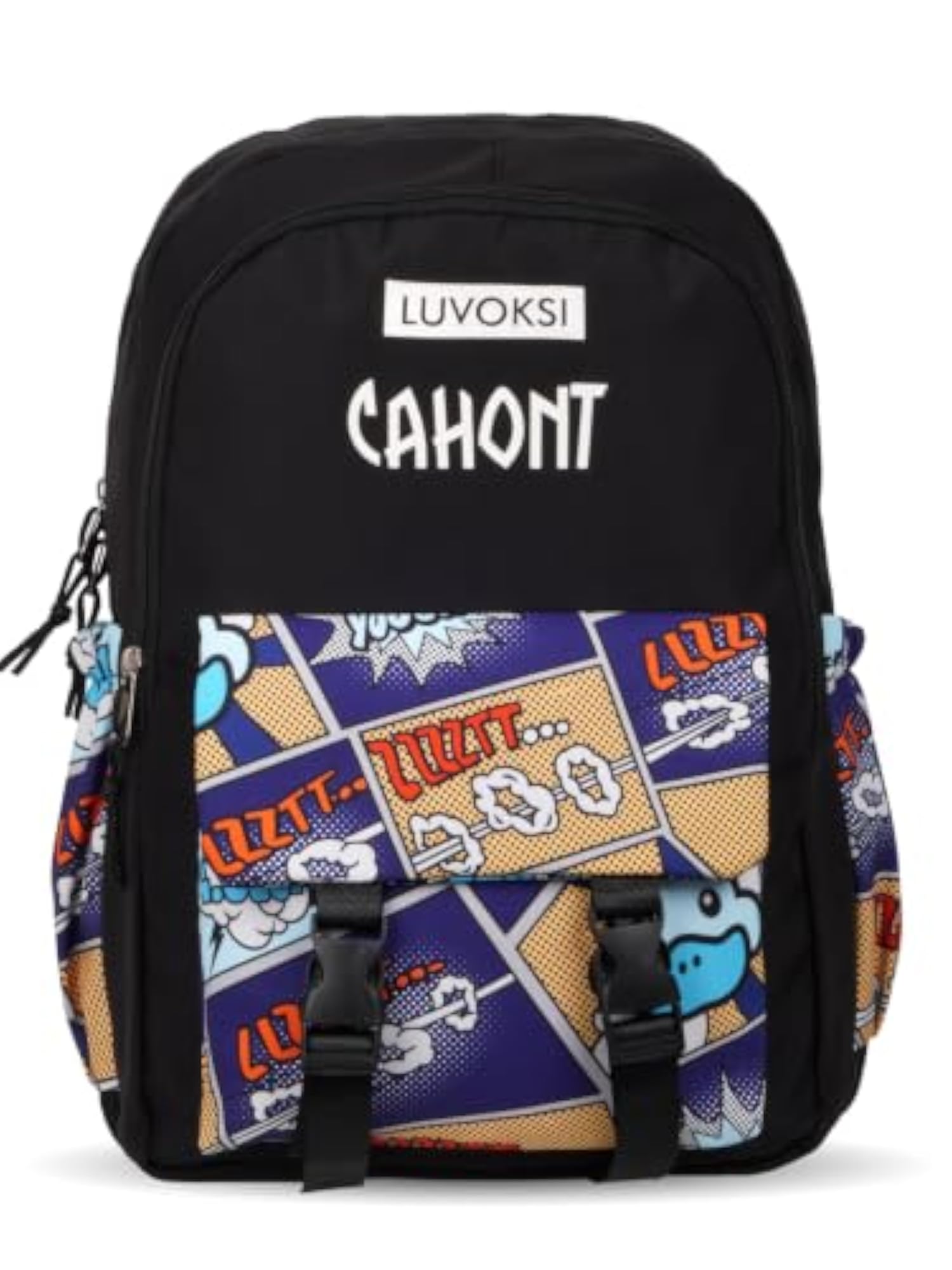 Casual Black and Yellow Backpack for Everyday Use