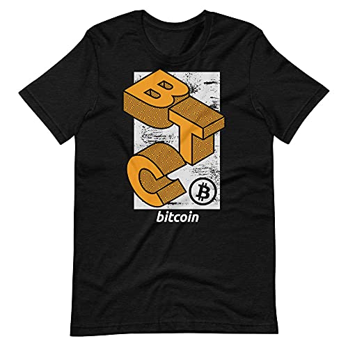 T-shirt Bitcoin BTC à manches courtes, idéal pour le quotidien des investisseurs