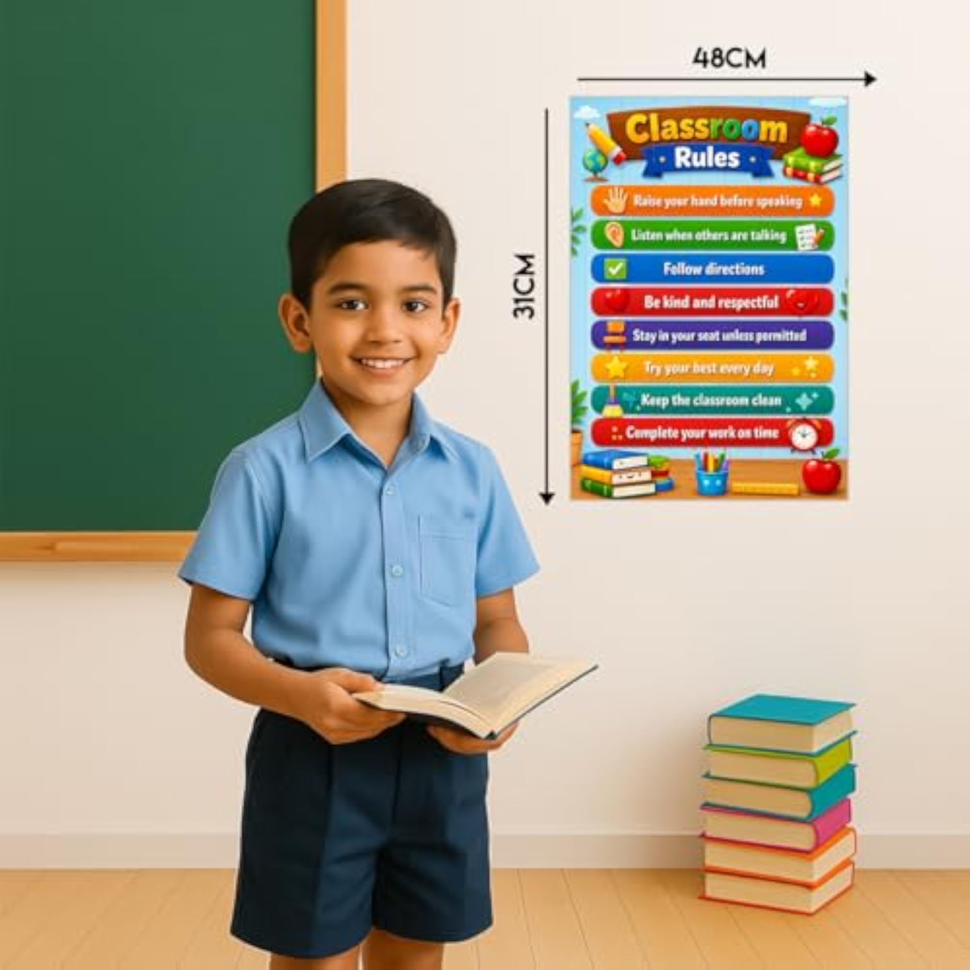 Classroom Rules Wall Sticker for Kids