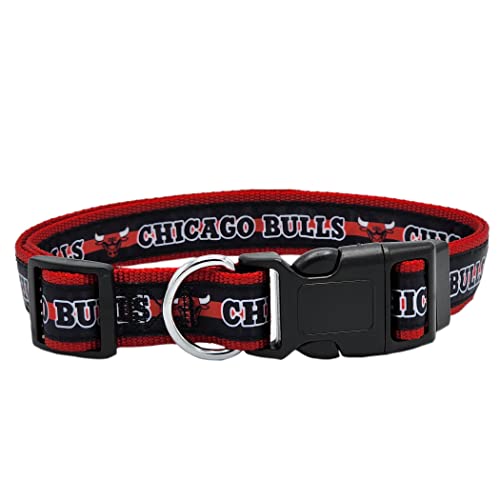 New & Improved Pets First NBA PET Collar Chicago Bulls Dog Collar, Size Medium Basketball Team Collar for Dogs & Cats. A Shiny & Colorful Dog & Cat Collar Licensed by The NBA by Pets First - Used condition - US$9.70