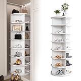 【Base Suraltérée pour Bottes】Dotée d'une base extra-haute de 46 cm(6-A, 7-A), cette étagère offre un espace de rangement chaussures adapté même aux bottes hautes et cuissardes. Son élégante finition blanche s'harmonise avec tous les styles d'intérieur, du moderne au classique.