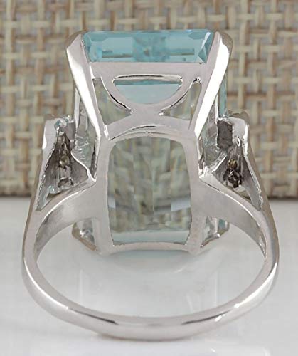 Vintage Women Silver Ring Wedding Jewelry Gift Size 9 - Thumbnail 6