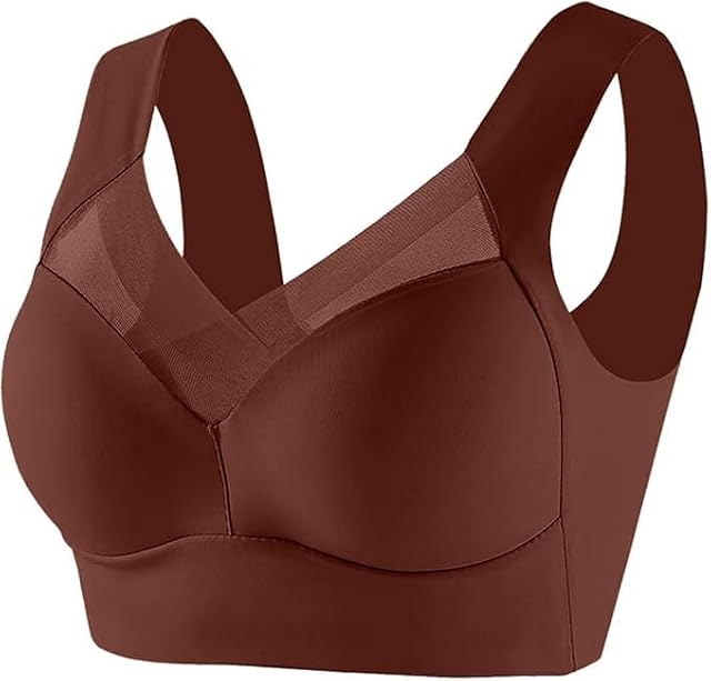 Zen Chic Bras for Older Women Comfy Wireless Anti-Sagging Underwear Seniors Full Coverage Push up Soft Everyday Bra