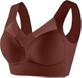 Zen Chic Bras for Older Women Comfy Wireless Anti-Sagging Underwear Seniors Full Coverage Push up Soft Everyday Bra