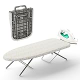 Shrivee Pequeña tabla de planchar plegable que ahorra espacio plegable tabla de...