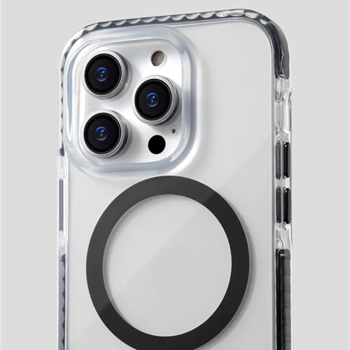 Coque de luxe ENILSA anti-slip noire pour iPhone 15 Pro Max - 3