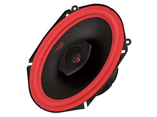 Cerwin-Vega V469 Vega Series 6" X 9" 2-Way Car Coaxial Speaker With 100 Watts Rms And 500 Watts Peak Power Handling, Titanium Tweeters, Red Surround, 2 Units #TOP1