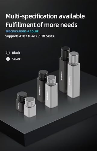 Graphics Card Support, GPU Support Bracket, Adjustable GPU Stand Bracket, Aluminum Alloy GPU Sag Holder, for NVIDIA RTX 3000 AMD RX5000/6000 Series (Silver, Height Range: 75-120mm) - Image 7