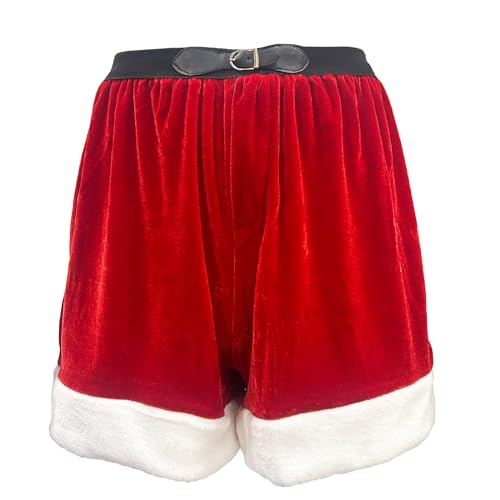 Men's Velvet Santa Christmas Boxer Shorts Novelty Fancy Dress Pants Underwear