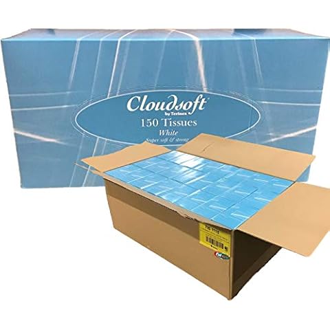 Cloudsoft Super Soft 2-Ply Facial Tissue for Home, Hotels, Salons, Bulk Buy Case of 24 Included Cover