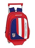 Licencia oficial safta 612045020 Mochila pequeña Ruedas, Carro, Trolley Atlético de Madrid, Rojo