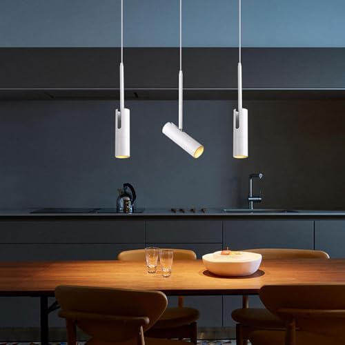 Pendant Spotlight Modern Drop Ceiling Accent Spot Lighting Indoor Adjustable Hanging Light Modern Directional Spotlights for Living Room Kitchen Island Bedroom Restaurant