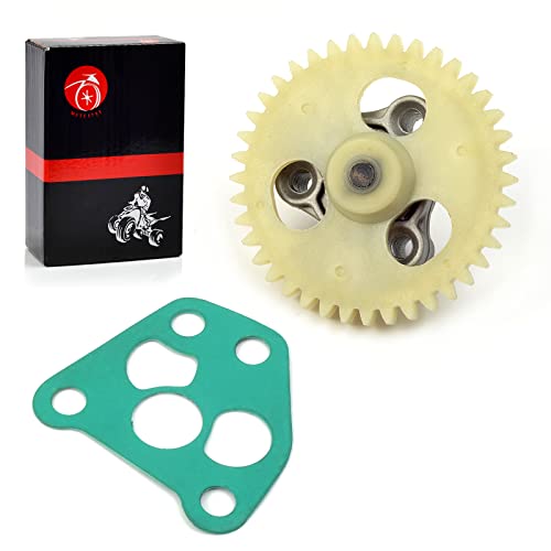 Oil Pump & Oil Pump Drive Gear Compatible with YAMAHA Raptor 350 Warrior 350 Big Bear 350 Wolverine 350 Moto 4 350 Big Bear 400 1UY-13300-00-00 3GD-13329-00-00