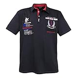 Lavecchia Übergrößen Poloshirt für kräftige Männer bis 8XL - Farbe Schwarz, Polo-Hemd Kurzarm mit Logo, Applikation und Patch Details, Größe:4XL
