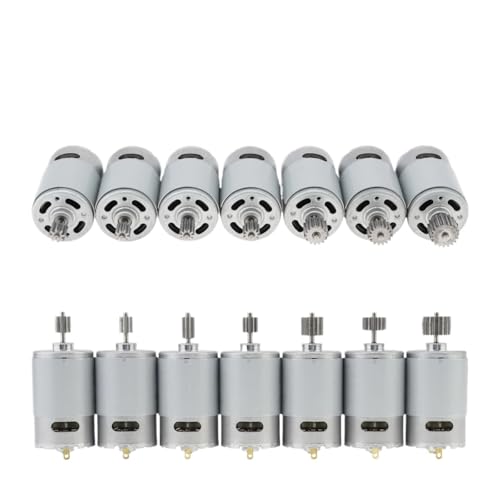 WENH Motore Elettrico ad Alta velocità RS550 da 8-19 Denti, Motore CC da 24 V, 25000 Giri/min, Ricambio for Motore(10Teeth 9.6mm)