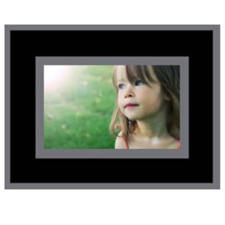 strikefire 6x4 Party Photo Cardboard Easel Frames - BLACK & GRAY - Pack of 20