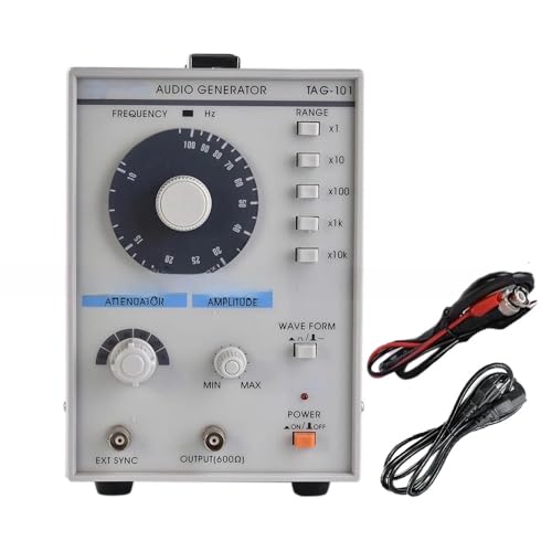 Image of Generic Signal Generator, 10Hz-1MHZ Adjustable Signal Generator, Low Frequency Generator, Sine Wave & Square Wave, Accuracy ±5%, 110V (TAG-101)