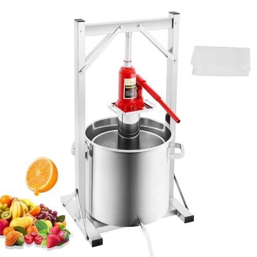JAYGOVAN Fruit Wine Press 6 Gallon Hydraulic Fruit Wine Press