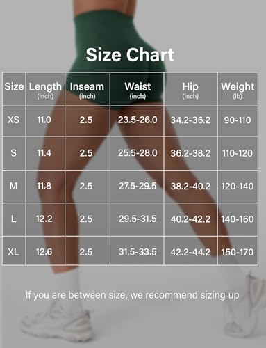 Image of VOYJOY Women Workout Impact Shorts 2.5 inch / 3.6 inch / 4.5 inch / 6 inch Scrunch Butt Booty | Tummy Control, High Waisted, Bike Short, Gentle Compression, for Women
