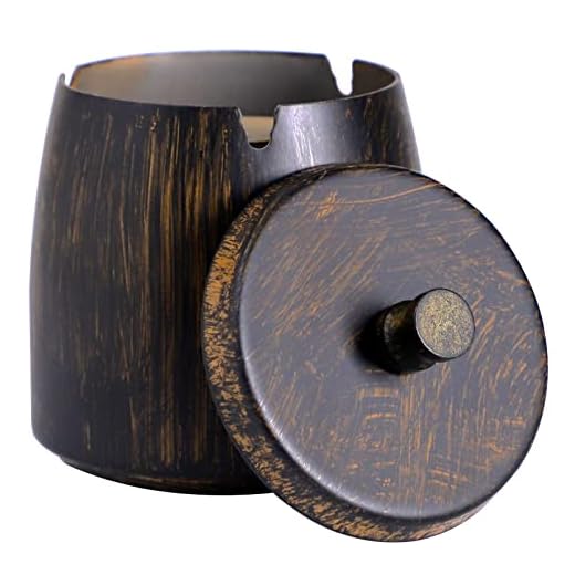 Ashtray with Lid for Cigarette, Stainless Steel Smokeless Odorless Windproof Ashtrays for Home Office Tabletop Outside Patio Outdoor Balcony(3.54''x2.8''x3.38'')