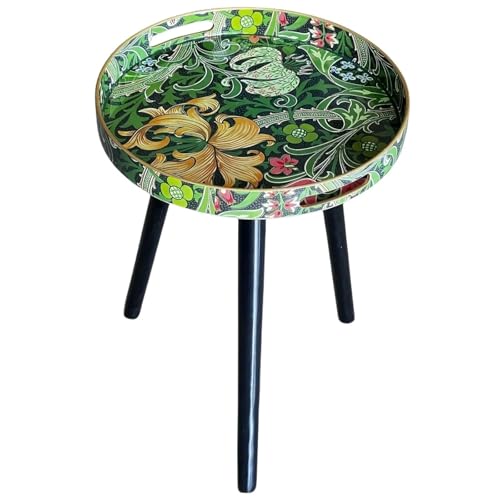 Bandeja para Cama Mesa de té, mesas Centro con Patas Madera Desmontables, bandejas Almacenamiento Laterales pequeñas, Muebles Lujo Ligeros, decoración del hogar para Comer(45cm P)