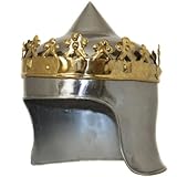 Urban Designs Imported Antique Replica 13th Century King Robert The Bruce Armor Helmet, Silver