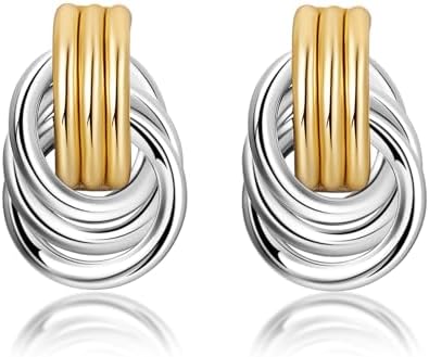 Gold Hoop Earrings for Women 14K Gold Plated CZ Earrings Sterling Silver Post Hypoallergenic Huggie Hoop Trendy Jewelry Gift