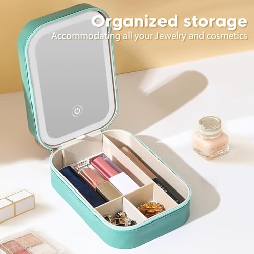 Bolso de Maquillaje LED Portátil con Espejo Ajustable miniatura 3