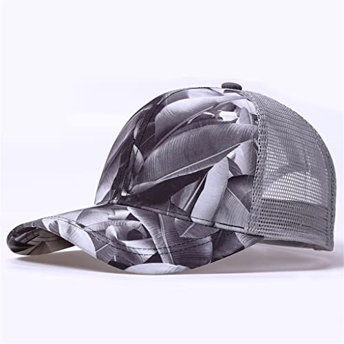 Casquette filet homme et femme à motif imprimé géométrique de printemps