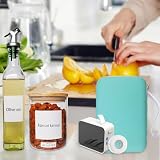 ROEOWENE Torba na drukarkę etykiet SUPVAN E10, mini drukarkę, etui ochronne do Nelko P21/NIIMBOT D110/Pristar P15 Bluetooth, przenośna drukarka etykiet (tylko torba), zielona