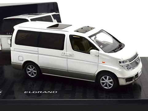 Amazon | □日産自動車特注 1/43【日産 エルグランドE51 (ホワイト