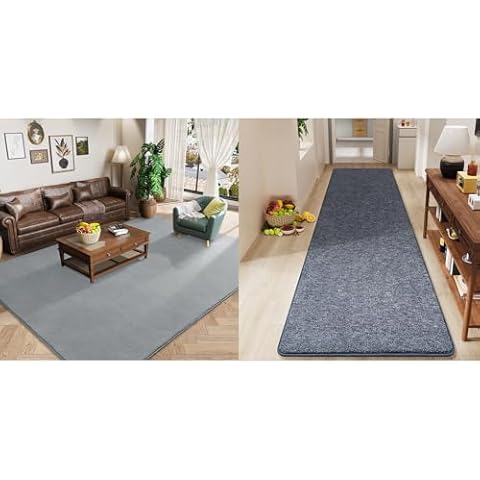 Amearea 4x6 Modern Area Rugs for Bedroom Living Room, 2x8 Soft Hallway Runner Rug Cover