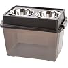 IRIS USA Elevated Feeder with WeatherPro Airtight Pet Food Storage Container