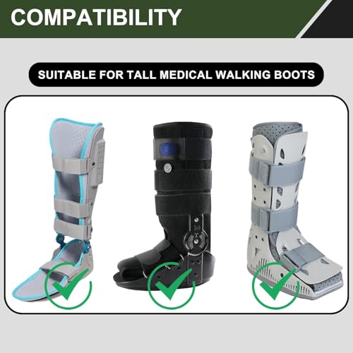 Medizinische Schuhüberzieher Stiefelabdeckung,Air Cam Walker Frakturstiefel,Wasserdicht Frakture Stiefelabdeckung,Medizinischer Orthopädischer Stiefel für Gebrochenen Fuß,Verstauchten Knöchel (M)