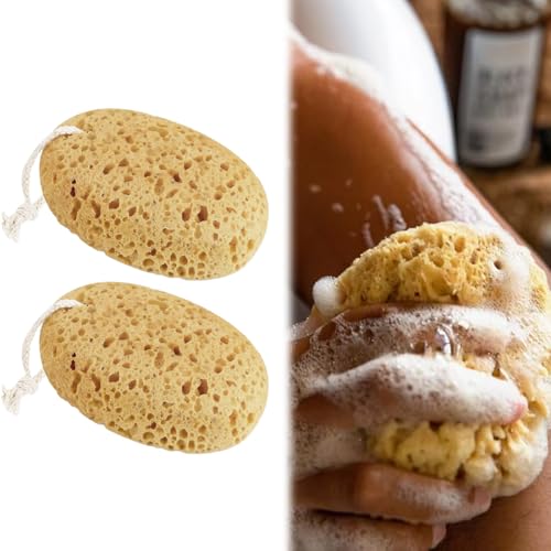 UIEXAY 2 Confezioni Di Spugne Da Bagno, Spugne Da Doccia In Schiuma Densa Ultra Morbide E Piacevoli Al Tatto, Spugna Esfoliante Per Il Corpo Di Grandi Dimensioni Per Pelli Sensibili E Secche
