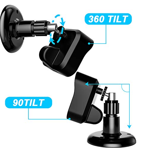Coolwufan Wall Mount Bracket For All-New Blink Outdoor Camera, Weather Proof 360° Protective Case & Adjustable Mount For Blink Sync Module 2 Mount For Blink Home Security Camera (Black (3 Packs)) #TOP4