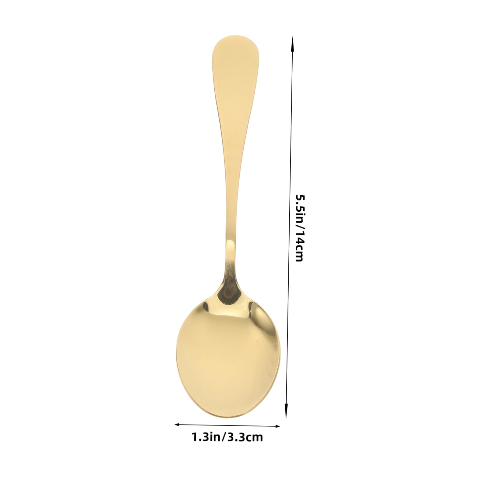 FUNOMOCYA 12Pcs Gold Stainless Steel Espresso Spoons Ergonomic Spoons for Dessert and Appetizers Dishwasher Safe Demitasse Everyday Use
