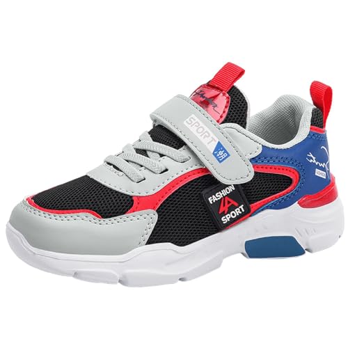 Unisex-Child Sneaker Shoes Non-Slip & Durable Breathable Lace-up Athletic Shoes for Toddler/Little Kid/Big Kid