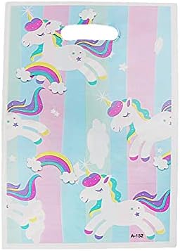 Sturdy Storage Box Unicorn Mermaid Flamingo Theme Gift Bag for Kids, Girls Birthday Parties, Small Gifts, Prizes and Candy Table Decor Supplies for Christmas, Halloween, Graduations, Weddings