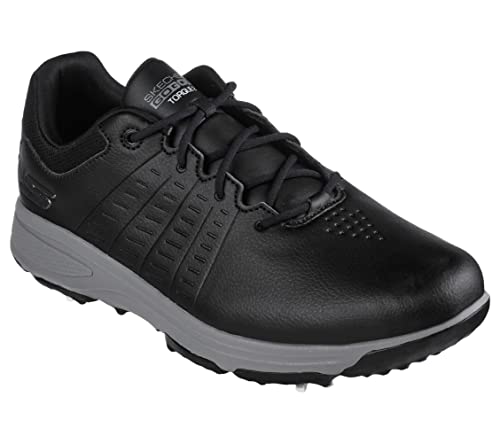 Skechers Mens GO GOLF Torque 2 Waterproof Spiked Golf Shoes 214027 Black/Grey 10UK
