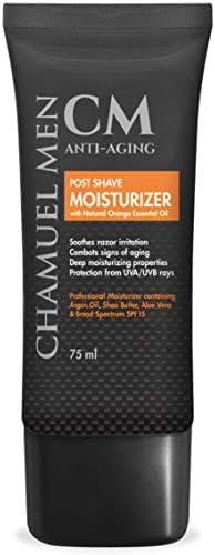 Anti Aging Daily Aftershave for Men - All Natural Mens Face Cream and Moisturizer with Argan, Shea & Aloe Facial Fuel for Sensitive, Dry, Oily or Combo Skin, 2.6 oz