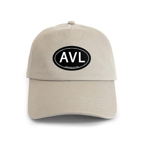 CafePress Asheville NC AVL Adjustable Baseball Cap Khaki