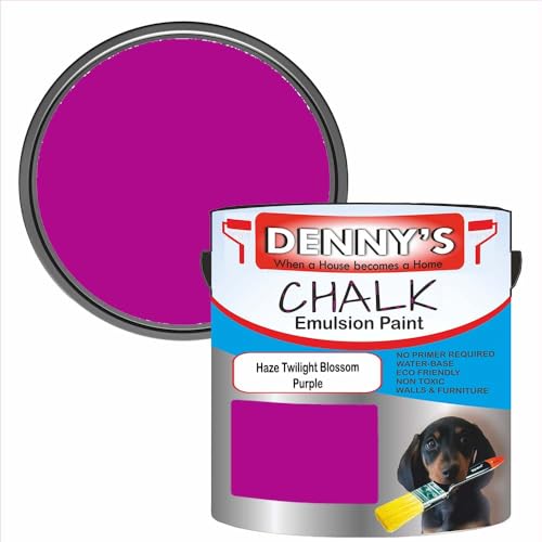 Premium Interior Wall & Furniture Chalk Paint – Haze Twilight Blossom Purple – Rich Matt Finish, Durable & Washable, Low Odour, Ideal for Living Rooms, Bedrooms & Hallways (500ML Tin)